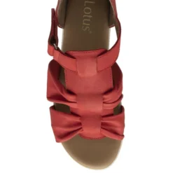 Lotus Santino Womens Red Leather Sandal -UK Shoe Sales Store 190269 3 L04.20230726000353