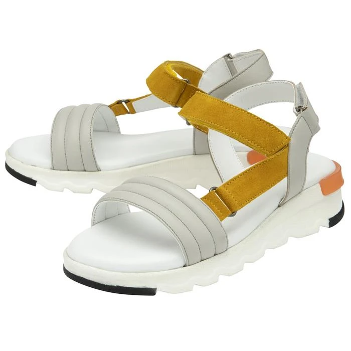 Lotus Verena Womens Grey Leather Chunky Sandal 3 Lotus Verena Womens Grey Leather Chunky Sandal