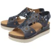 Lotus Melbourne Womens Navy Leather Sandal -UK Shoe Sales Store 190297 3 L02.20230215000416