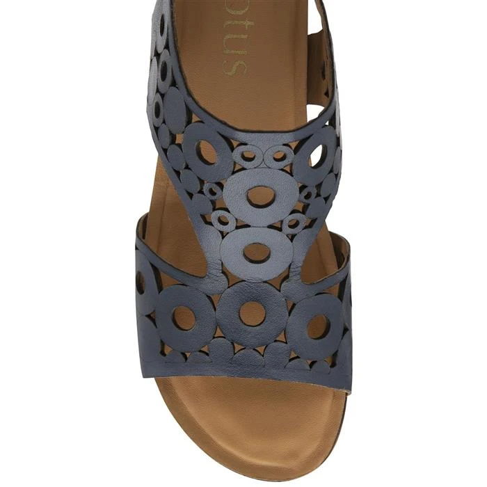 Lotus Melbourne Womens Navy Leather Sandal 5 Lotus Melbourne Womens Navy Leather Sandal - Image 3