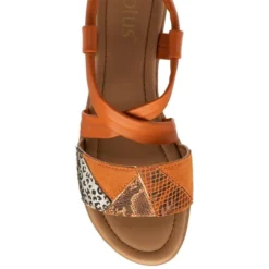 Lotus Evette Womens Orange Leather Strappy Sandal -UK Shoe Sales Store 190307 3 L04.20230726000356