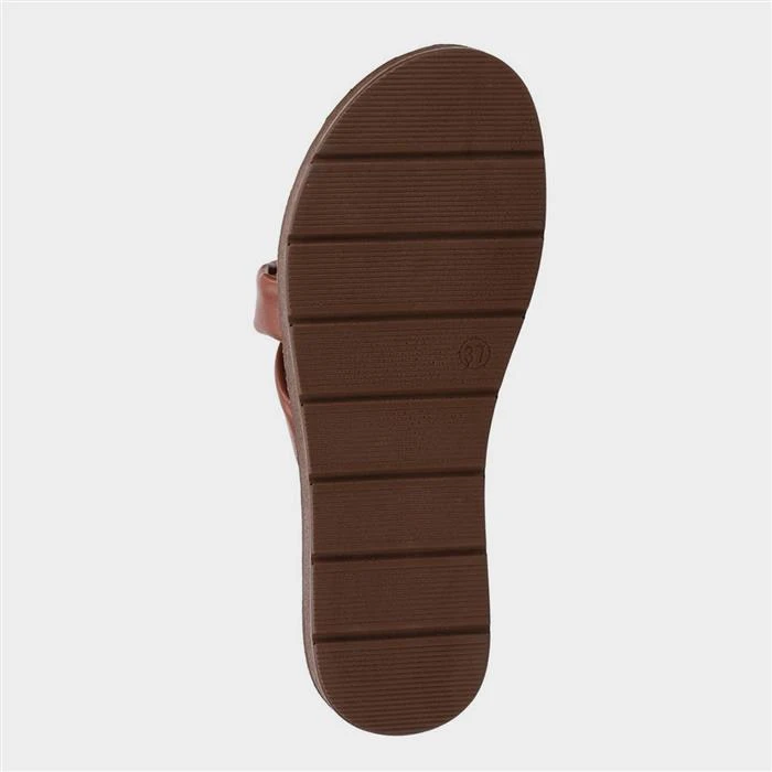 Divaz Zurich Womens Tan Slider Sandal 5 Divaz Zurich Womens Tan Slider Sandal - Image 3