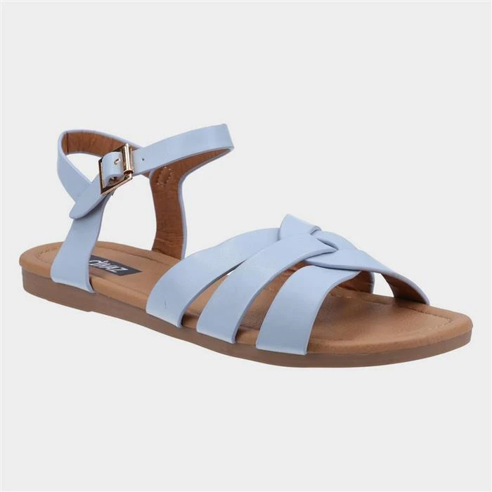 Divaz Antalya Womens Blue Strappy Sandal 3 Divaz Antalya Womens Blue Strappy Sandal