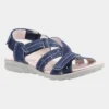 Fleet & Foster Bilbao Womens Navy Leather Sandal -UK Shoe Sales Store 191193 3 L02.20230118000254