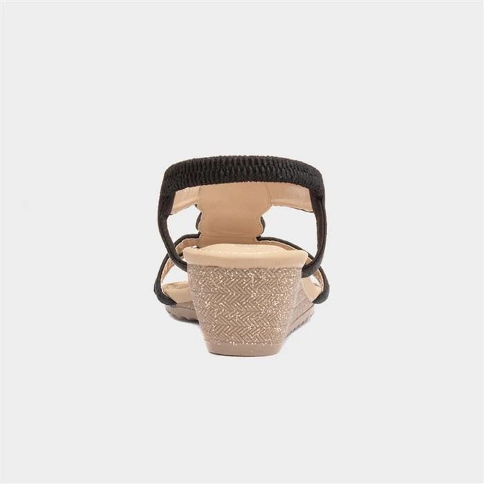 Lilley & Skinner Phuket Womens Black Sandal 5 Lilley & Skinner Phuket Womens Black Sandal - Image 3