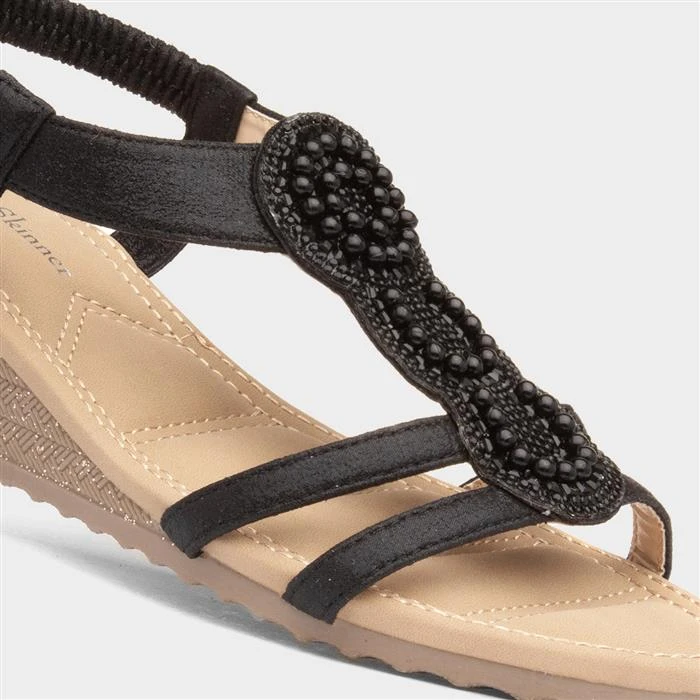 Lilley & Skinner Phuket Womens Black Sandal 6 Lilley & Skinner Phuket Womens Black Sandal - Image 4