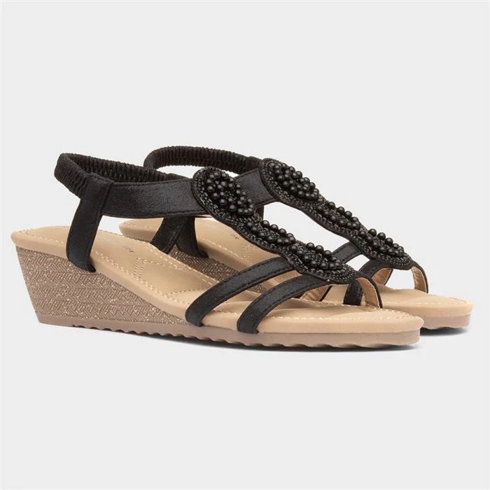 Lilley & Skinner Phuket Womens Black Sandal 7 Lilley & Skinner Phuket Womens Black Sandal - Image 5