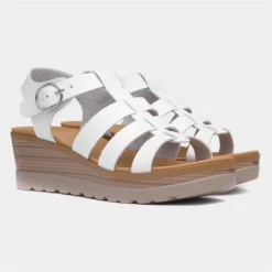 Lilley & Skinner Jakarta Womens Wedge White Sandal 11 Lilley & Skinner Jakarta Womens Wedge White Sandal -UK Shoe Sales Store 191251 2 L06.20230628000135