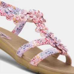 Lilley Womens Pink Multi Flower Sandal 10 Lilley Womens Pink Multi Flower Sandal -UK Shoe Sales Store 191269 2 L05.20230412000526