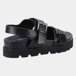 Divaz Saphia Womens Black Chunky Sandal -UK Shoe Sales Store 191309 3 L03.20230504000127