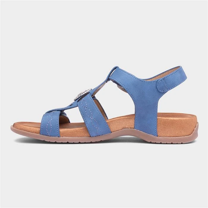 Heavenly Feet Cumbria Womens Blue Sandal 4 Heavenly Feet Cumbria Womens Blue Sandal - Image 2