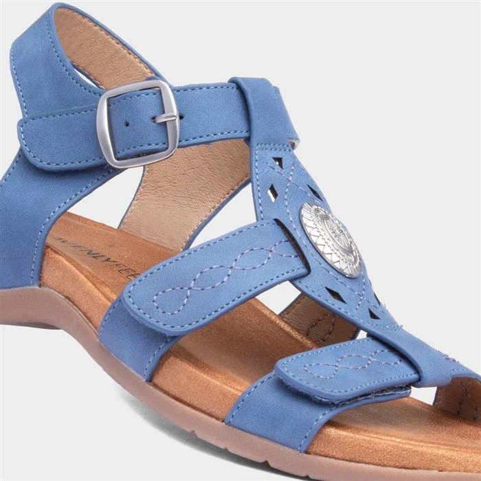 Heavenly Feet Cumbria Womens Blue Sandal 6 Heavenly Feet Cumbria Womens Blue Sandal - Image 4