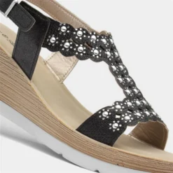 Lilley & Skinner Martinique Womens Black Sandal -UK Shoe Sales Store 192049 2 L05.20230504000130