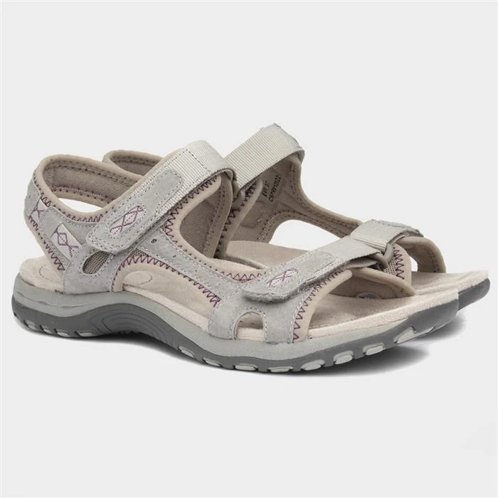 Free Spirit Frisco Womens Beige Easy Fasten Sandal 6 Free Spirit Frisco Womens Beige Easy Fasten Sandal - Image 5