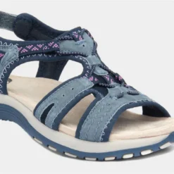Free Spirit Fairmont Womens Navy Sandal -UK Shoe Sales Store 193008 2 L05.20230404000205