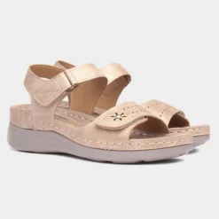 Comfy Steps Menorca Womens Beige Sandal -UK Shoe Sales Store 193047 2 L06.20230313000228