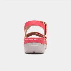 Comfy Steps Menorca Womens Red Sandals -UK Shoe Sales Store 193049 2 L04.20230313000229