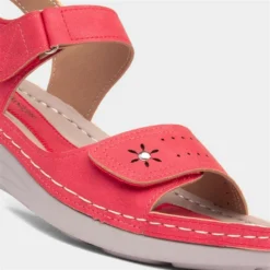 Comfy Steps Menorca Womens Red Sandals -UK Shoe Sales Store 193049 2 L05.20230313000229