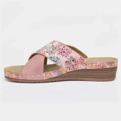 Lilley Womens Pink Wedge Mule Sandal 8 Lilley Womens Pink Wedge Mule Sandal -UK Shoe Sales Store 195006 2 L03.20220901000320