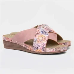Lilley Womens Pink Wedge Mule Sandal 11 Lilley Womens Pink Wedge Mule Sandal -UK Shoe Sales Store 195006 2 L06.20220901000320