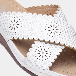 Lilley Womens White Slip On Wedge Comfort Sandal 10 Lilley Womens White Slip On Wedge Comfort Sandal -UK Shoe Sales Store 19629 2 L05.20230803000050