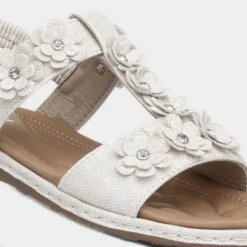 Lilley Womens Beige Sandal With Flowers -UK Shoe Sales Store 197008 2 L05.20220720000244