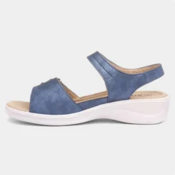 Softlites Womens Blue Flower Sandal 8 Softlites Womens Blue Flower Sandal -UK Shoe Sales Store 197012 2 L03.20220720000050