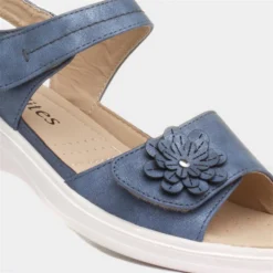 Softlites Womens Blue Flower Sandal 10 Softlites Womens Blue Flower Sandal -UK Shoe Sales Store 197012 2 L05.20220720000050