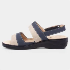 Softlites Womens Navy & Beige Comfort Sandal 8 Softlites Womens Navy & Beige Comfort Sandal -UK Shoe Sales Store 19769 2 L03.20220601000259