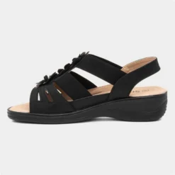 Softlites Womens Black Strappy Comfort Sandal 8 Softlites Womens Black Strappy Comfort Sandal -UK Shoe Sales Store 19774 2 L03.20230803000156