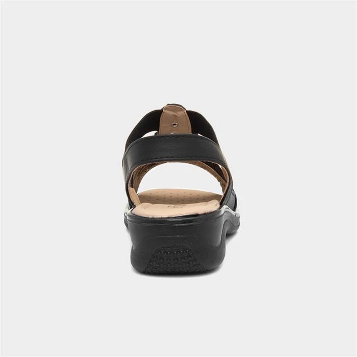 Softlites Womens Black Strappy Comfort Sandal 5 Softlites Womens Black Strappy Comfort Sandal - Image 3