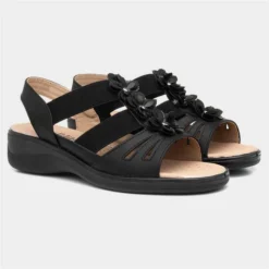 Softlites Womens Black Strappy Comfort Sandal 11 Softlites Womens Black Strappy Comfort Sandal -UK Shoe Sales Store 19774 2 L06.20230803000156