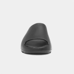 Truffle Womens Black Chunky Slider