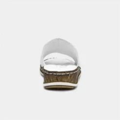 Lunar Harmony Womens White Leather Mule Sandal -UK Shoe Sales Store 199312 2 L04.20230421000103