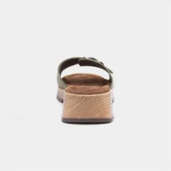 Rohde Womens Olive Suede Mule Sandal -UK Shoe Sales Store 199453 2 L04.20221220000147