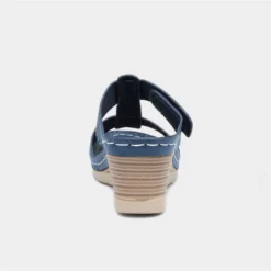 Cushion Walk Sabrina Womens Navy Wedge Mule Sandal 9 Cushion Walk Sabrina Womens Navy Wedge Mule Sandal -UK Shoe Sales Store 199467 2 L04.20230804000103