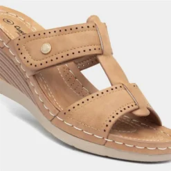 Cushion Walk Sabrina Womens Tan Wedge Mule Sandal 10 Cushion Walk Sabrina Womens Tan Wedge Mule Sandal -UK Shoe Sales Store 199468 2 L05.20220505000057