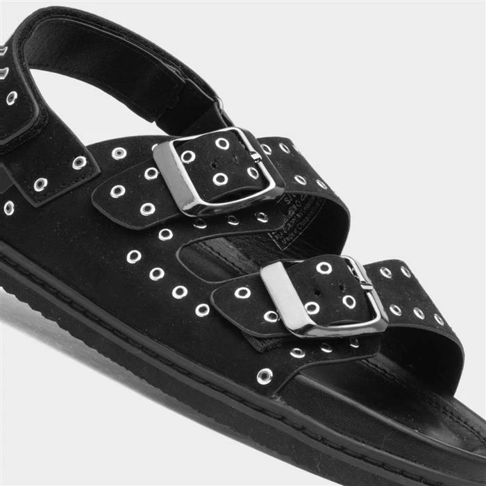 SJ Wela Womens Black Buckle Sandal 6 SJ Wela Womens Black Buckle Sandal - Image 4