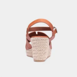 Topway Womens Tan Wedge Sandal -UK Shoe Sales Store 199584 2 L04.20230627000344