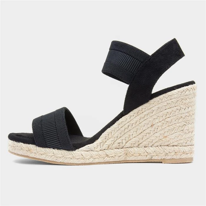 Topway Womens Black Wedge Sandal 4 Topway Womens Black Wedge Sandal - Image 2