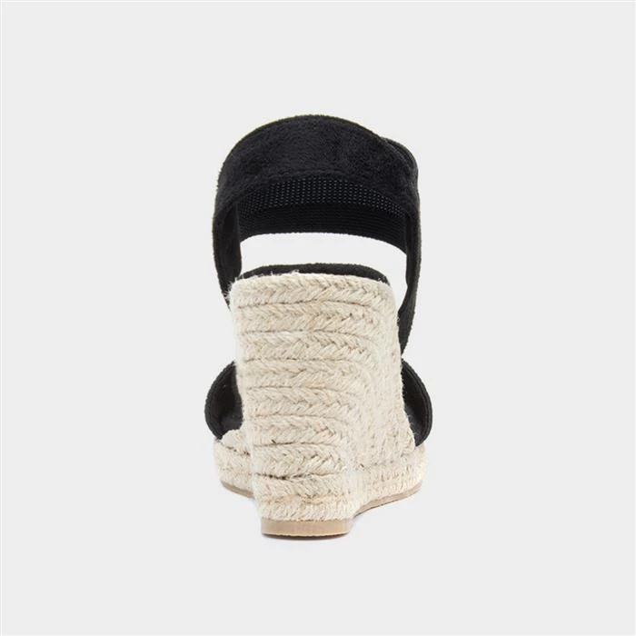 Topway Womens Black Wedge Sandal 5 Topway Womens Black Wedge Sandal - Image 3