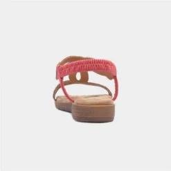 Lunar Arraso Womens Red Diamante Sandals -UK Shoe Sales Store 199597 2 L04.20230607000223
