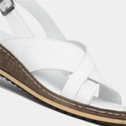 Hush Puppies Elena Womens White Wedge Sandal -UK Shoe Sales Store 199602 2 L05.20230607000225