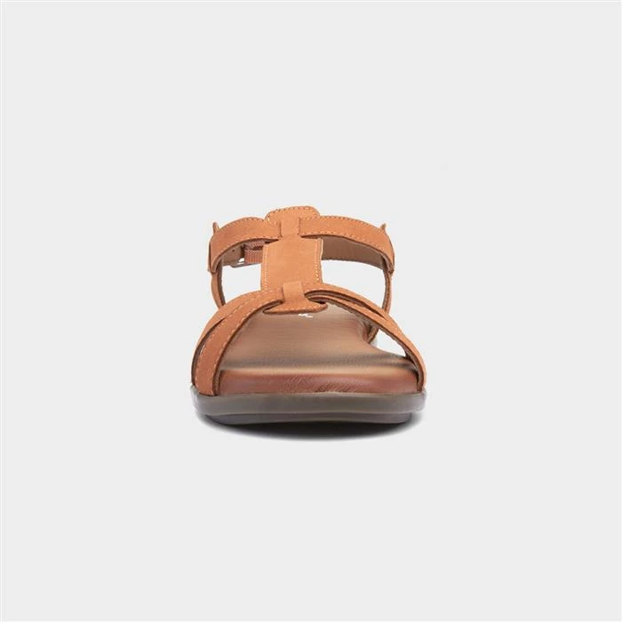 Hush Puppies Kate Womens Tan Leather Sandals 3 Hush Puppies Kate Womens Tan Leather Sandals