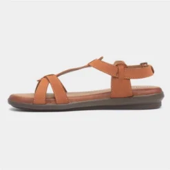 Hush Puppies Kate Womens Tan Leather Sandals 8 Hush Puppies Kate Womens Tan Leather Sandals -UK Shoe Sales Store 199605 2 L03.20230607000224