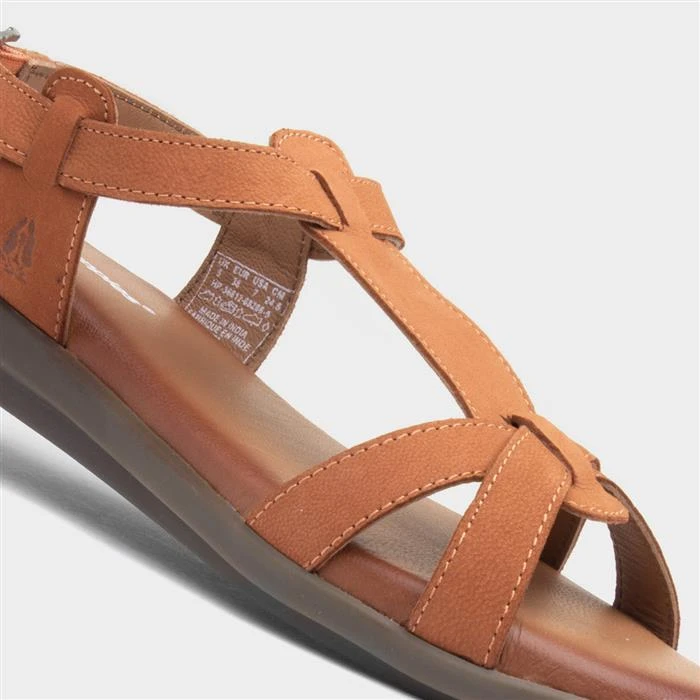 Hush Puppies Kate Womens Tan Leather Sandals 6 Hush Puppies Kate Womens Tan Leather Sandals - Image 4