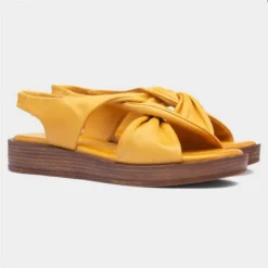 Caprice Womens Yellow Leather Sandal 11 Caprice Womens Yellow Leather Sandal -UK Shoe Sales Store 199614 2 L06.20230616000046