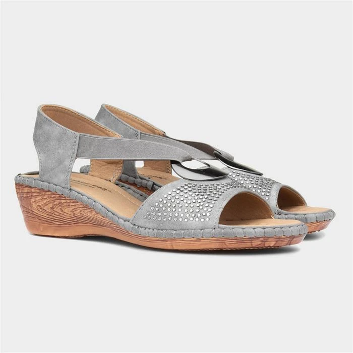 Cushion Walk Summer Womens Grey Sandal 7 Cushion Walk Summer Womens Grey Sandal - Image 5