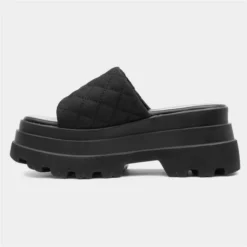 Heart Swag02 Womens Black Chunky Sandal -UK Shoe Sales Store 199699 2 L03.20230503000224