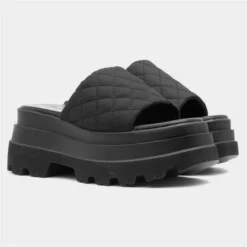 Heart Swag02 Womens Black Chunky Sandal -UK Shoe Sales Store 199699 2 L06.20230503000224